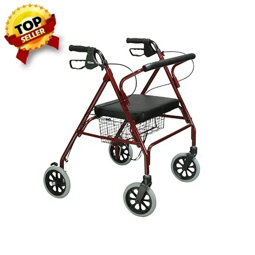 Drive Medical Go-Lite Bariatric Steel Rollator 29″ L x 30″ W x 39″ H