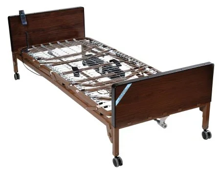 Drive Medical Rails Electric Bed Semi 88 Inch Spring Deck 12-3/4 to 24 Inch Height Range – 15030BV-PKG-T