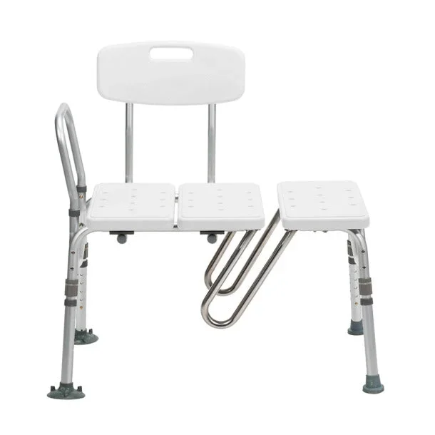 Drive Medical Splash Defense Transfer Bench with Curtain Guard Protection