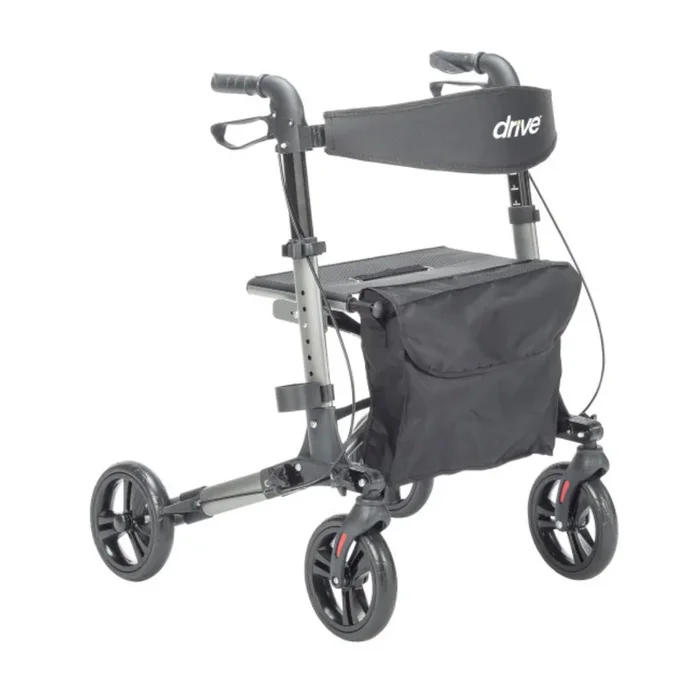 Drive Medical Ultra Compact Folding Rollator – Only 15 lbs