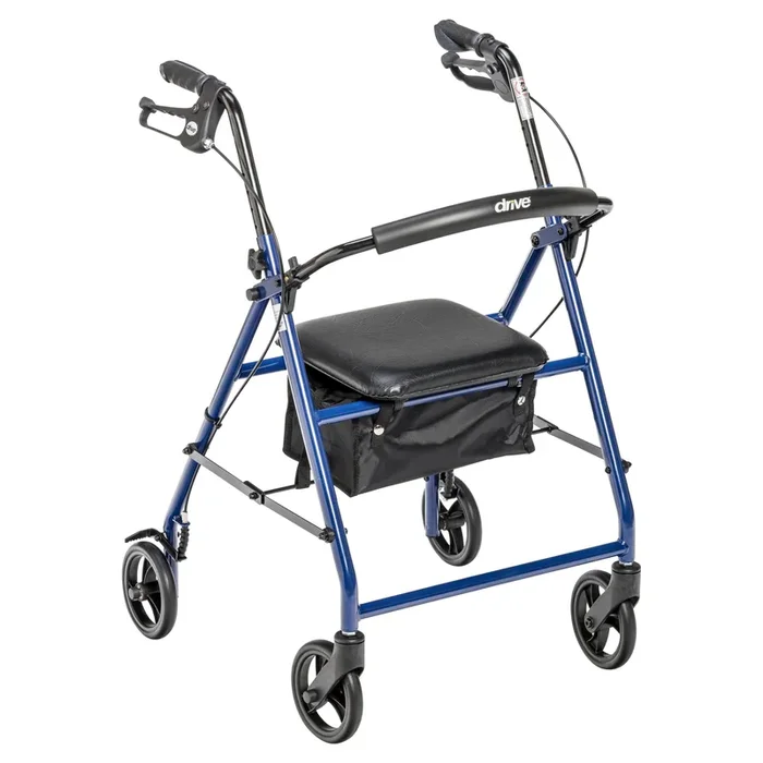 Drive Steel Rollator 6″ Wheels – Blue