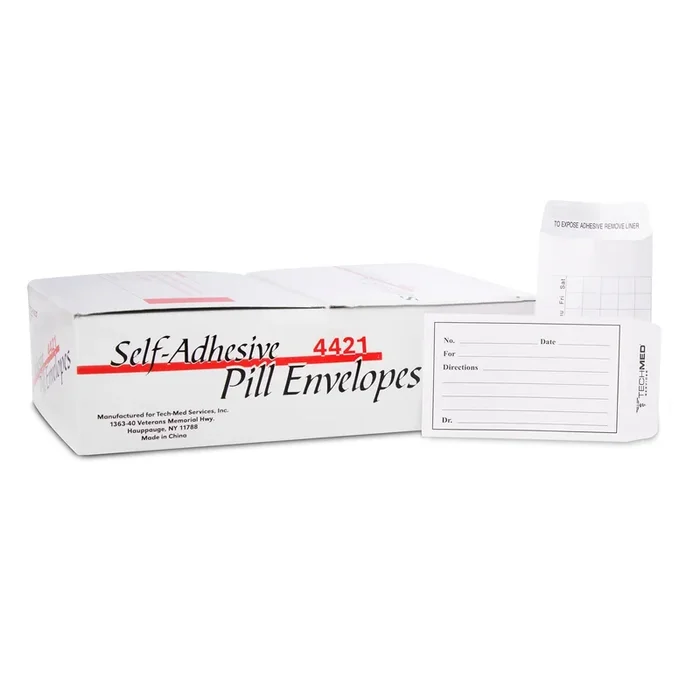 Dukal Tech-Med Pill Envelope, Self-Seal or Moisture Seal