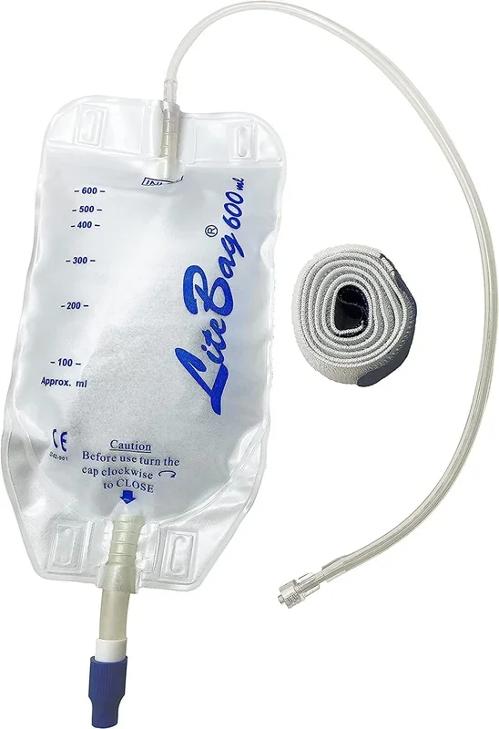 Dumotech LiteBag Gravity Drainage Bag 600mL, 20″ Tubing