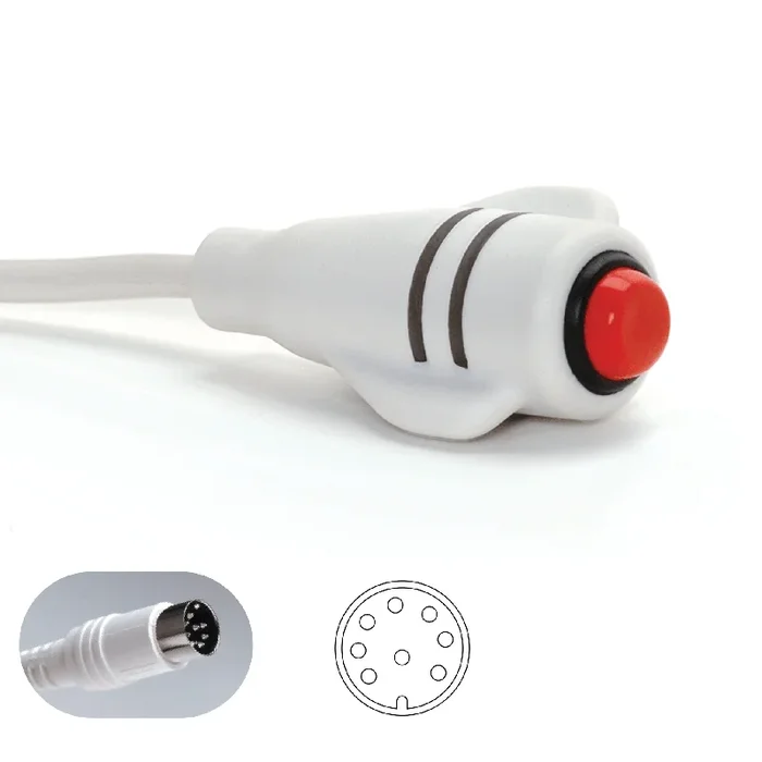 DuraCall Call Cord for TekTone Tek-CARE300III, 8-pin DIN, White
