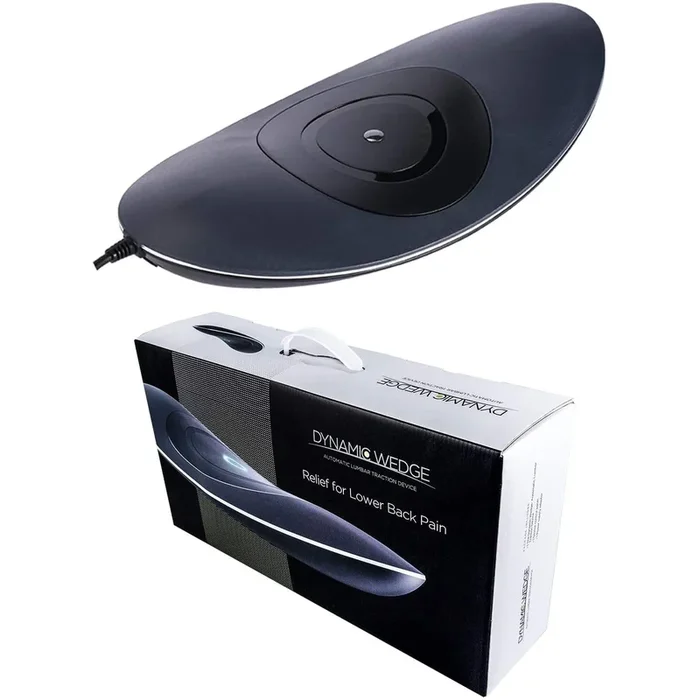 Dynamic Wedge Cervical Back Pain Relief Low Back Stretcher with Vibration Massage, Infrared Heat, and Air Pressure Spinal Decompression