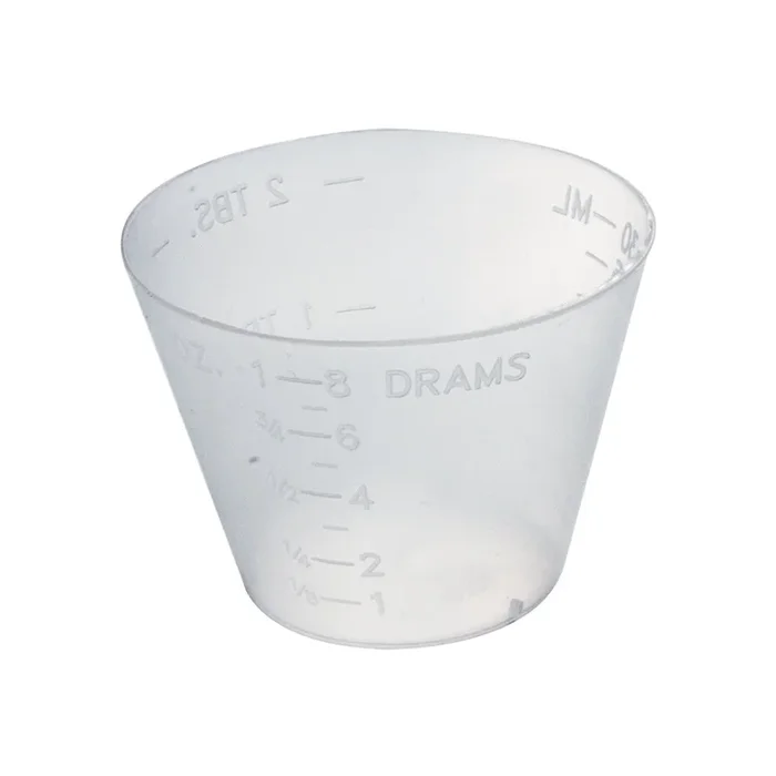 Dynarex 1 oz Clear Durable Medicine Cups – 100 Cups Per Sleeve