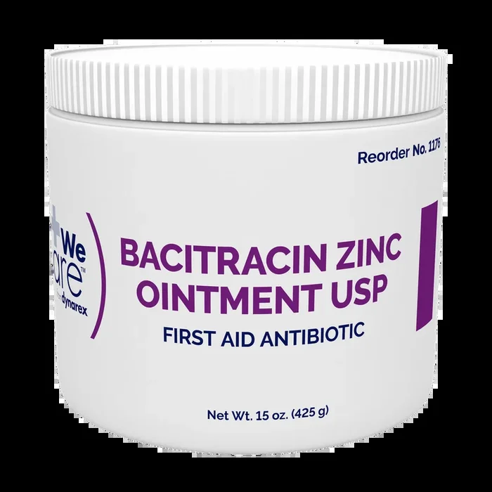 Dynarex Bacitracin Zinc Ointment, 15 oz jar