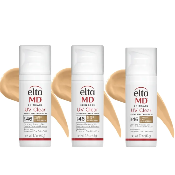 EltaMD UV Clear Tinted Broad-Spectrum SPF 46 3-Pack ($135 Value)