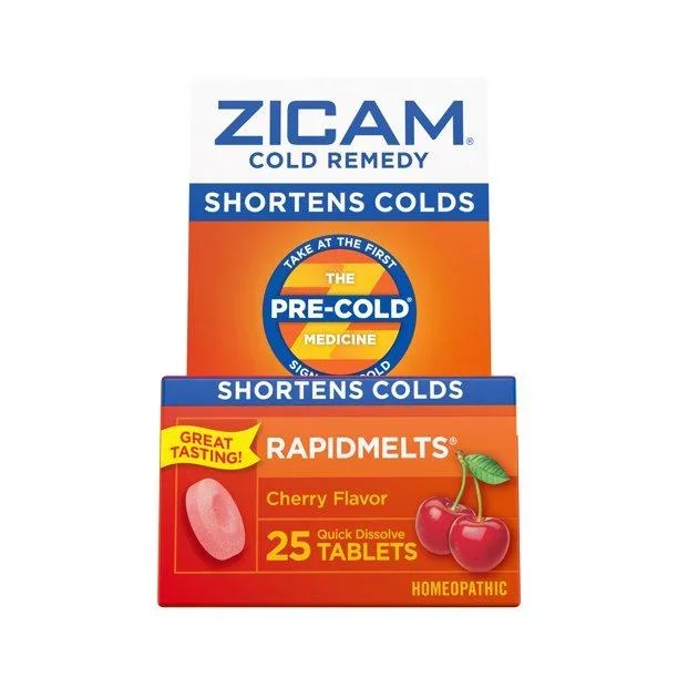 Emerson Zicam® Rapidmelt® Cold Remedy Tablet, Cherry, 25 count