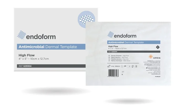 Endoform Antimicrobial High Flow, 4″ x 5″