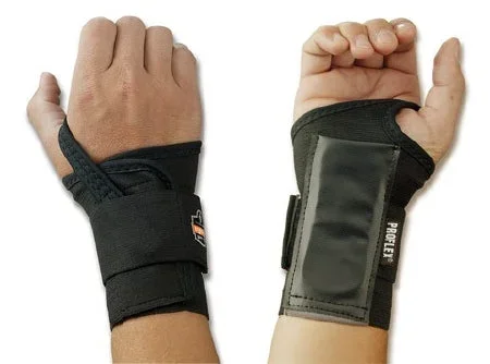 Ergodyne Proflex 4000 Wrist Support ProFlex 4000 Single Strap / Open-Center Stay Elastic Left Hand Black Small – 70012
