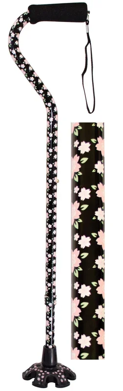 Essential Medical Couture Offset Canes Paradise Pattern