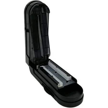 Ezy Dose Pill Cutter and Splitter with Dispenser Split Medication and Vitamins Travel Sized Black
