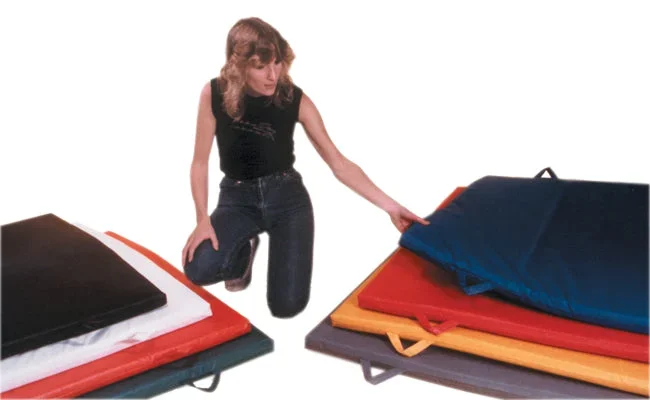 Fabrication Enterprises Non-Folding Exercise Mats with Handles-1-3/8″ EnviroSafe Foam with Cover – 4′ x 7′
