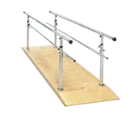 Fabrication Enterprises Parallel Bar 26 to 44 Inch X 10-1/2 Foot or 12 Foot X 30 Inch Rails, Wood Platform, Height Adjustable 26 to 44 X 30 X 120 Inch – 15-4030