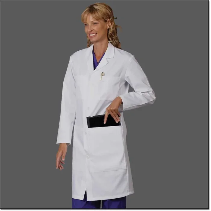 Fashion Seal Healthcare Unisex Consultation Lab Coat White