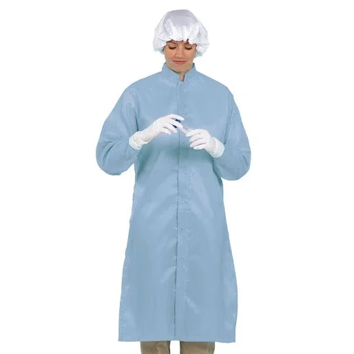 Fashion Seal Healthcare Unisex Set-In Sleeve Frock Snap Closure, Blue