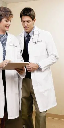 Fashion Seal Uniforms Lab Coat White X-Large Long Sleeves Knee Length – 3495-XL