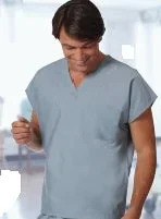 Fashion Seal Uniforms Scrub Shirt Large Teal 2 Pockets Short Sleeves Unisex – 6769-L
