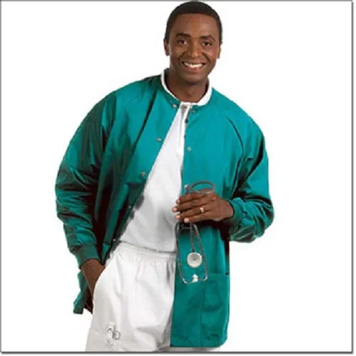Fashion Seal Uniforms Warm-Up Jacket Teal Small Long Sleeves Hip Length – X7683-S