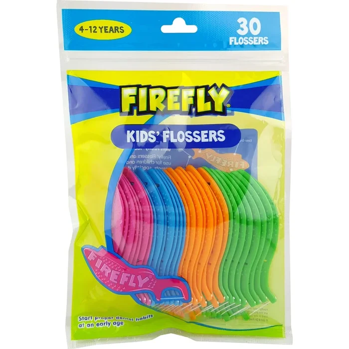 Firefly Kids Flossers – 30 Flossers