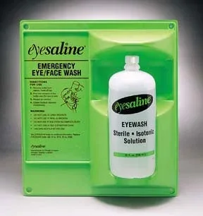Fisher Scientific Eyesaline Eyewash Station, Single Wall Mount 32 oz. – 19003031