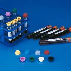 Fisher Scientific Fisherbrand Sav-It Tube Closure 16 mm, Yellow, Leak-Resistant Seal Test Tubes – 27077