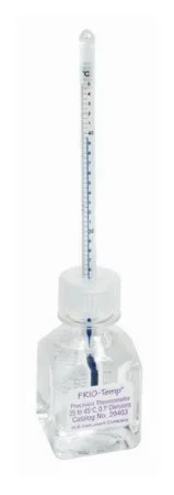 Fisher Scientific High-Precision Enviro-Safe Frio-Temp Liquid-in-Glass Thermometer Celsius 15° to 30°C Bottle Probe Does Not Require Power – 13-201-524