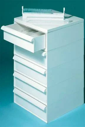 Fisher Scientific Microscope Slide Storage Cabinet Floor Standing 5 Drawer – 12574