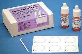 Fisher Scientific Sure-Vue Select Staph ID Rapid Test Kit Latex Agglutination Test Staphylococcus Aureus Primary Culture Sample Non-CLIA Waived 150 Tests – 23038056