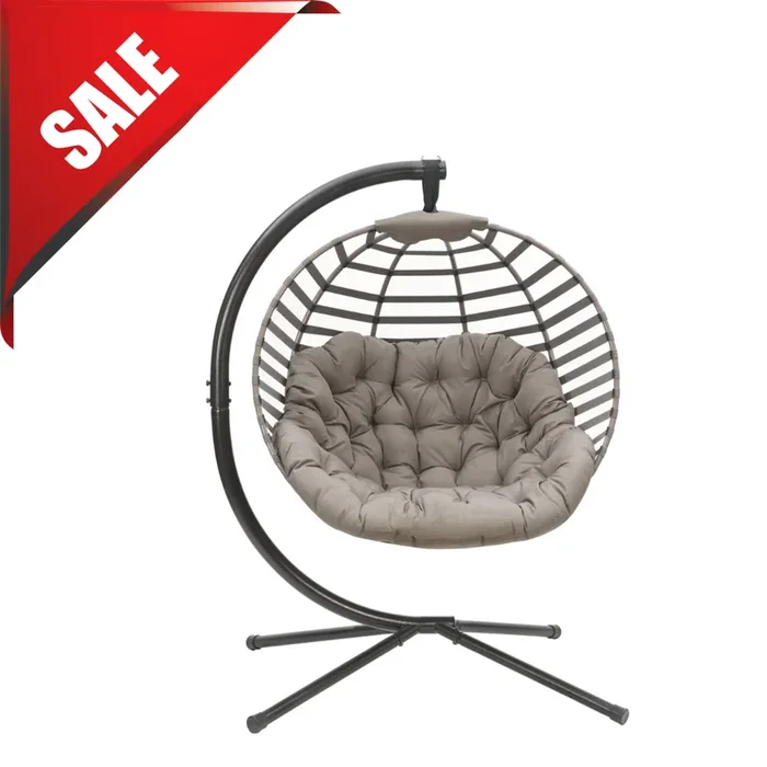 FlowerHouse Ball Hanging Indoor/Outdoor Chair W/Stand – Sand