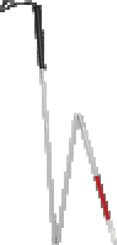 Folding Blind Cane with Putter Grip and Wrist Strap