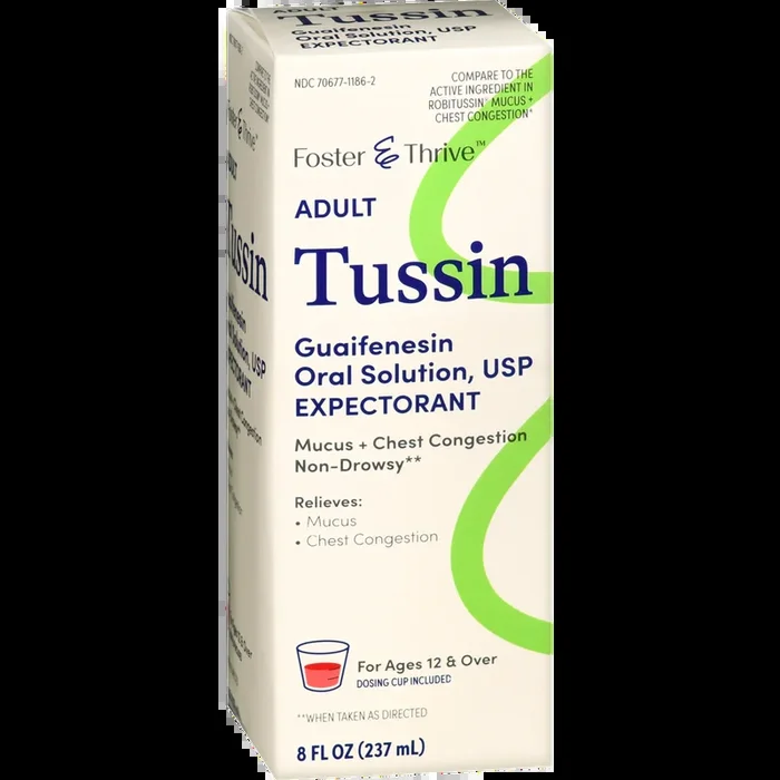 Foster & Thrive Adult Tussin Guaifenesin Oral Solution
