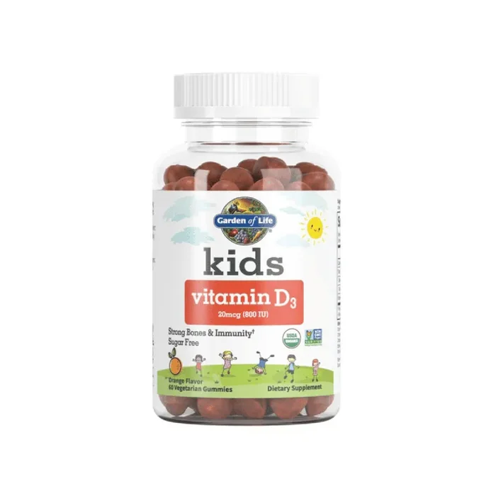 Garden of Life Kids Organic Vitamin D3 Gummy – Orange (60 count) #10085281
