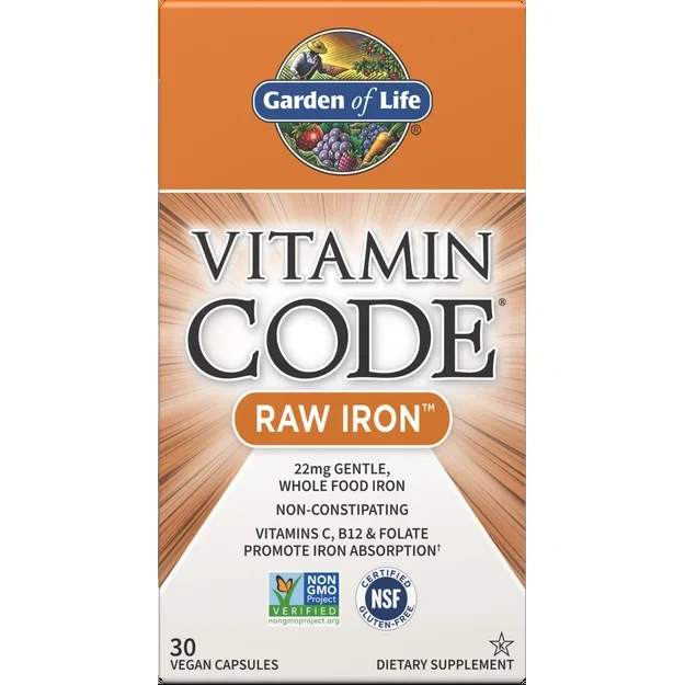 Garden of Life Vitamin Code RAW Iron Capsules