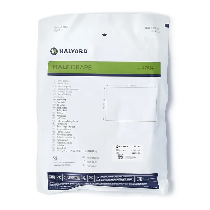 General Purpose Drape Half Drape 40 W X 58 L Inch Sterile