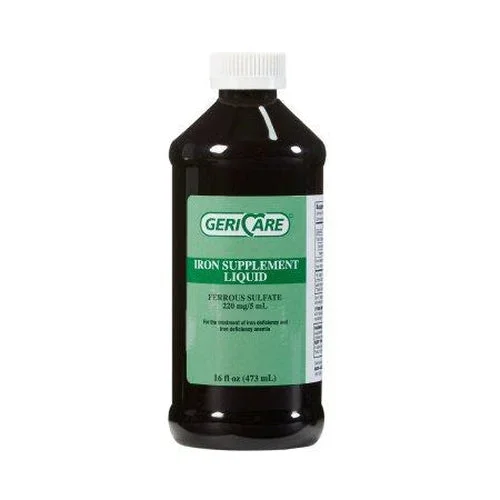 Gericare Mineral Supplement Iron 220 mg Strength Liquid 16 oz.