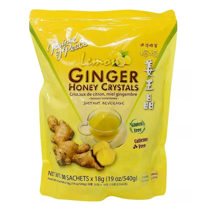 Ginger Honey Crystals with Lemon Instant Tea