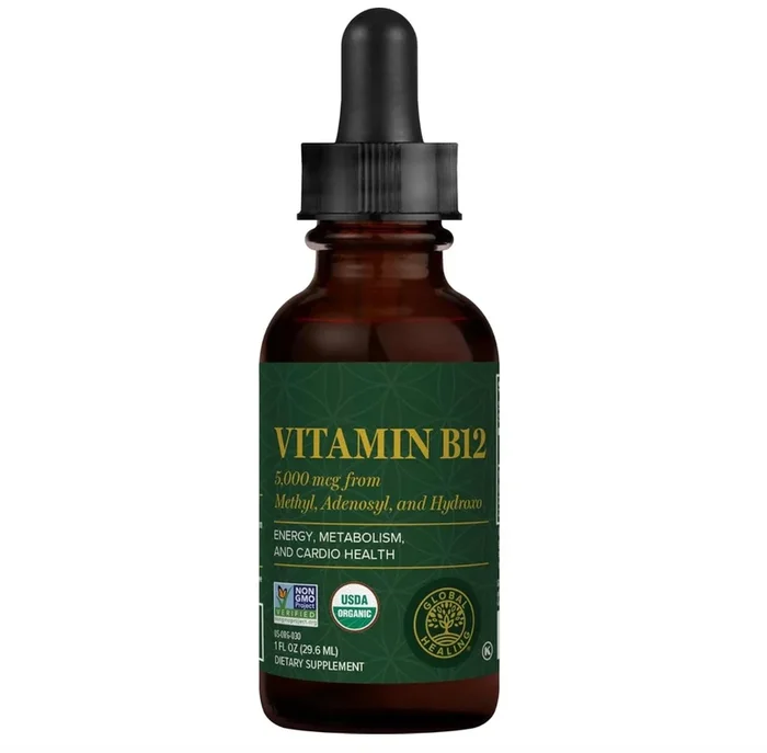 Global Healing Vitamin B12 5000 Mcg, 1 Fl Oz