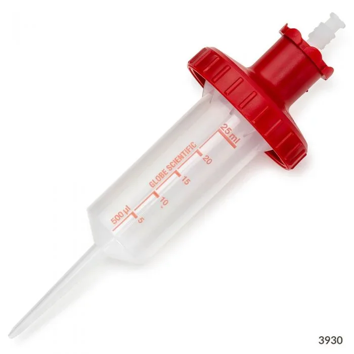 Globe Scientific ADAPTER, RV-PETTE DISP TIP RED25ML – 3930-A