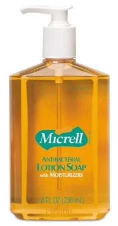 GOJO Micrell Antibacterial Soap Lotion 8 oz. Pump Bottle Scented – 9752-12