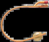 Gold 2-Way Silicone-Coated Foley Catheter 16 Fr 30 cc