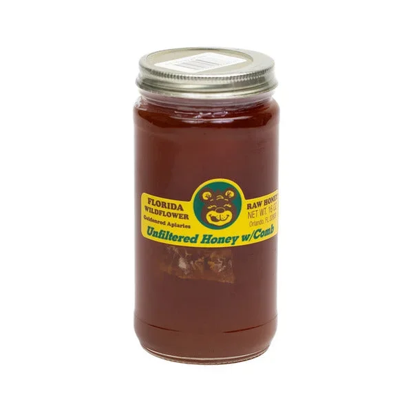 Goldenrod Apiaries Unfiltered Honey With Comb 16oz