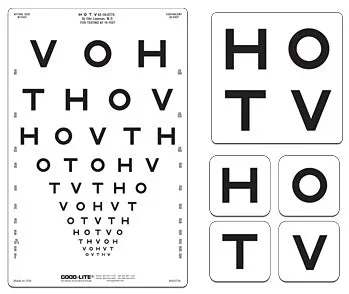 Good-Lite Proportionally Spaced Distance Chart Set 10 Foot – 600018