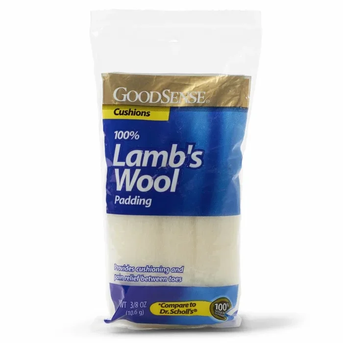 GoodSense® Lamb’s Wool Padding 3/8 oz, Cushions and Separates Toes