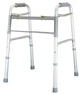 Graham-Field Lumex Imperial Collection Bariatric Folding Walker Adjustable Height Aluminum Frame 600 lbs. Weight Capacity 31 to 38 Inch Height – 604070A