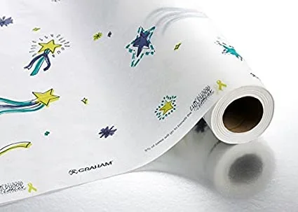 Graham Medical Products Stars of Hope Table Paper 21 Inch White Crepe – 50169