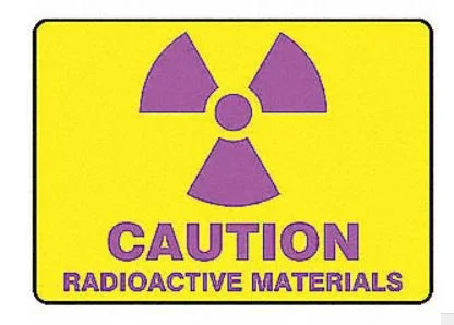 Grainger Accuform Caution Sign Radioctive Materials – 8DGT1