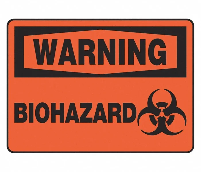 Grainger Caution Sign Warning Biohazard – 9WEZ4