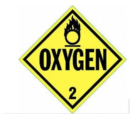 Grainger Stranco Inc Caution Sign Oxygen – 8FNM7
